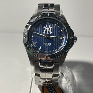 New York Yankees MLB Stainless-Steel Men's Watch by Fossil NEW (RARE)